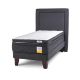 Cama Europea Eurotop + Topper + Respaldo 1 Plaza Plus