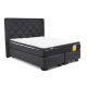 Cama Americana Funcional 2 Plazas + Respaldo Capitoné + Topper