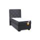 Cama Americana Funcional 1 Plaza Plus + Respaldo Capitone + Topper
