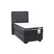 Cama Americana Duo Pocket Topper + Respaldo Capitoné 1 Plaza Plus