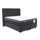Cama Americana Duo Pocket Topper + Respaldo Capitoné 2 Plazas Plus
