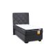 Cama Americana Funcional 1 Plaza + Respaldo Capitoné + Topper