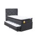 Cama Nido + Topper + Respaldo Capitoné Premium 105x200 cm