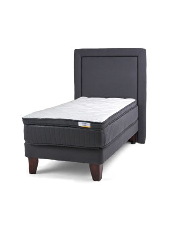 Cama Europea Hybrida + Respaldo 1 Plaza