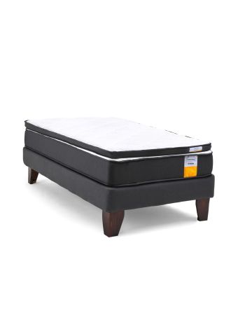 Cama Europea Funcional 1.5 Plaza + Topper
