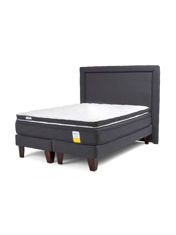 Cama Europea Eurotop + Topper + Respaldo Full