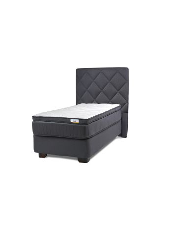 Cama Americana Hybrida + Respaldo Capitoné 1 Plaza Plus