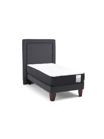 Cama Europea Duo Pocket + Respaldo 1.5 Plaza Plus