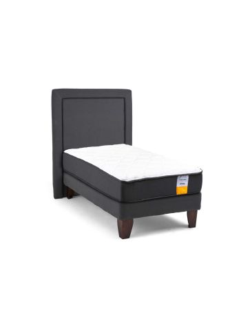 Cama Europea Funcional 1 Plaza + Respaldo