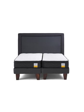 Cama Europea Gemela Eurotop Super King + Respaldo