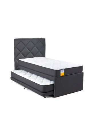 Cama Nido + Respaldo Capitoné Premium 105x200 cm